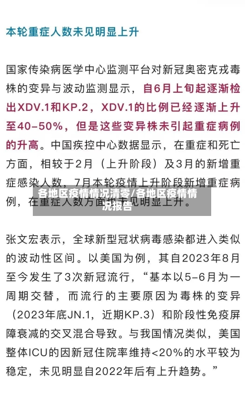 各地区疫情情况清零/各地区疫情情况报告-第2张图片